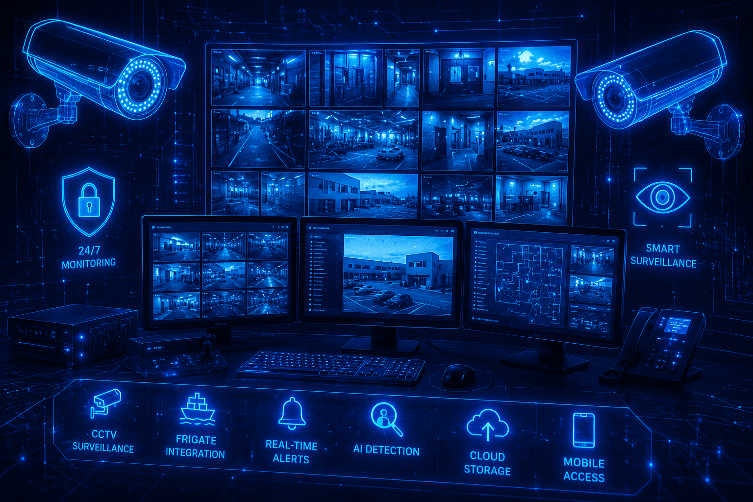 CCTV and AI Surveillance installation